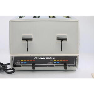 Vintage Proctor-Silex 2-Slice Toaster Model T053A – Mid-Century – Untested